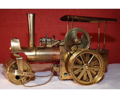 SOLID LIVE STEAM BRASS TRACTION ENGINE 'OLD SMOKEY' BY WILESCO