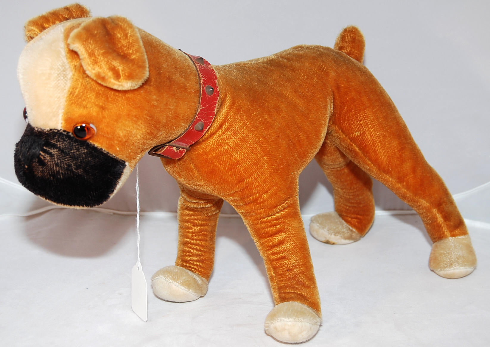 VINTAGE MERRYTHOUGHT BOXER DOG SOFT TOY MADE IN IRONBRIDGE ENGLAND