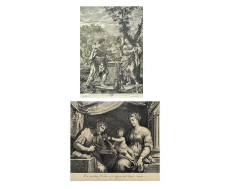 (ARR) Two 18th century ecclesiastical neoclassical engravings. The lot comprising R. V. Auden after Carolus Maratti - Illustr