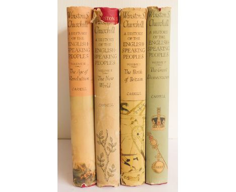 Winston S. Churchill - 'A History of the English-Speaking Peoples' (Volumes I - IV, Cassell & Co. first editions)
