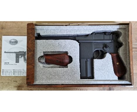 A Legends C96 FM 4.5mm calibre Co2 BB air gun, serial no.14F00152, 30cm long, in original box with manual. (BUYER MUST BE 18 