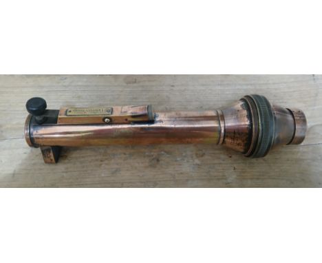 An early 20th century naval night time signalling torch, maker's label 'Shimwell, Alexander &amp; Co', marked 'AP 16001 with 