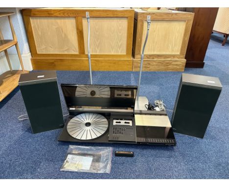 Bang &amp; Olufson Beocenter 2200, complete with record deck, casette, radio, two x B &amp; O Speakers, spare stylus. 