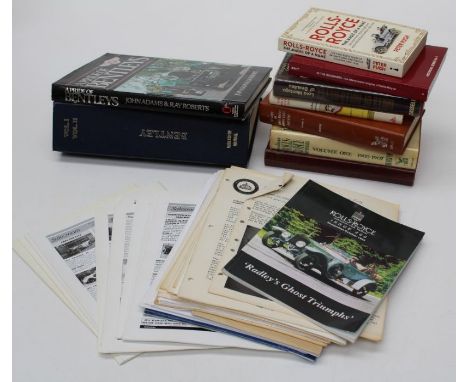 Quantity of RR Enthusiastic club pamphlets , Bentley workshop manual and related books&nbsp;