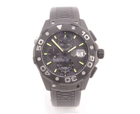 POLICE > TAG HEUER AQUARACER calibre 16 Automatic chronograph wristwatch, model CAJ2180-2 & serial number EPH1383, with origi