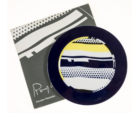 Roy Lichtenstein (1923-1997)UntitledThe ceramic plate multiple in colours with glazing, circa 1990, stamped with the artist's