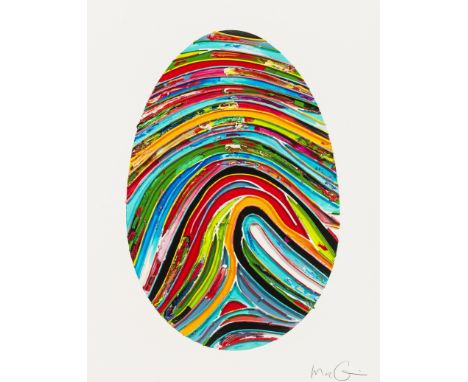 δ Marc Quinn (b.1964)Prismatic Labyrinth (354 U)Digital pigment print with screenprinted spot glaze, 2018, signed and numbere