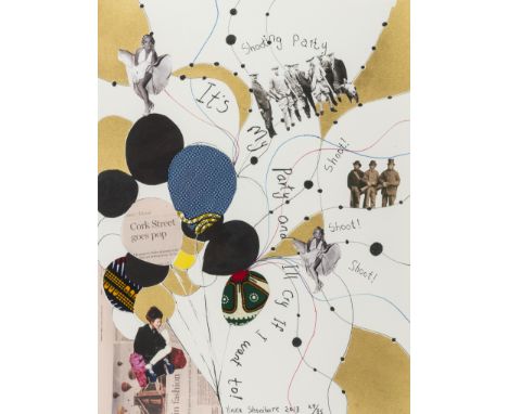 δ Yinka Shonibare (b.1962)It's My Party and I'll Cry If I Want ToUnique offset lithograph printed in colours with extensive h