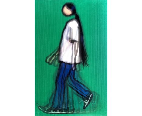δ Julian Opie (b. 1958)Kris Walking (Cristea 150)Inkjet print in colours on acrylic lenticular panel in the artist's specifie