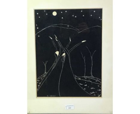 * HANNAH FRANK (SCOTTISH 1908 - 2008), MOON BALLET lithograph on papermounted, framed and under glassoverall size 52cm x 40cm