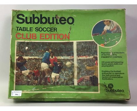 THREE SUBBUTEO SETS, one in original box, the other two also boxed