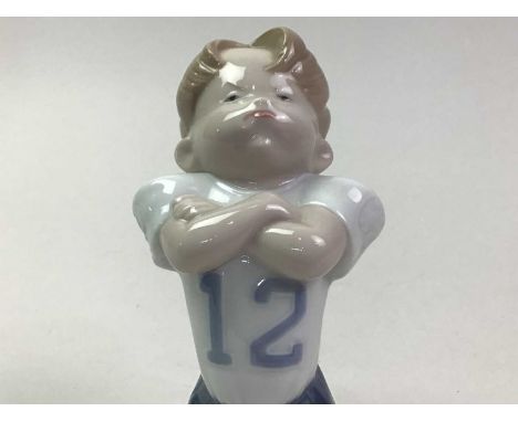 NAO FIGURE OF AN AMERICAN FOOTBALLER, AND OTHER ITEMS including Wade animals and a Lledo car