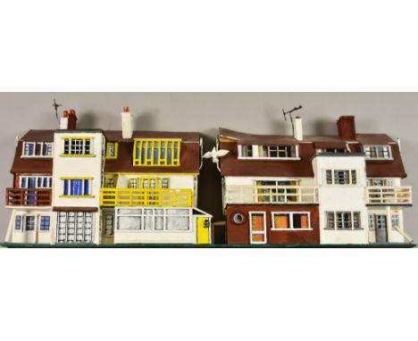  Scratch-built Model of Peter Cushing's Whitstable Home and its neighbour, believed to be built by Peter Cushing and used to 