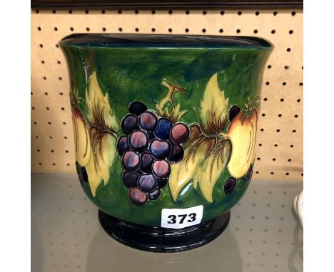 MOORCROFT POTTERY AUTUMN FRUITS PLANTER 17CM H X 18CM D