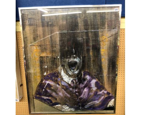 LITHOGRAPHIC PRINT 'HEAD VI' 1949 AFTER FRANCIS BACON 76CM X 91CM