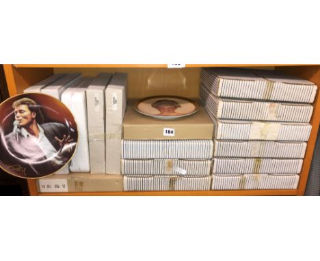 SHELF OF BOXED LIMITED EDITION PLATES BY DANBURY MINT, ROYAL GRAFTON, ROYAL DOULTON, BRADEX AND OTHERS