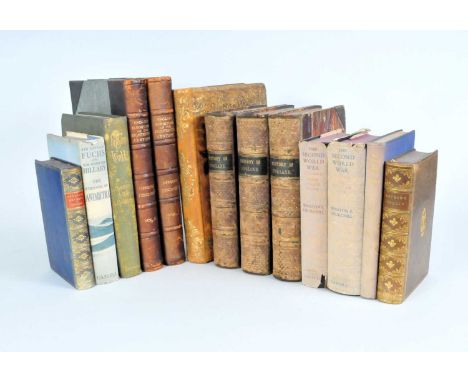 A miscellaneous collection of books, including:- Winston Churchill, The Second World War, 6 vols, dust jackets torn, worn and