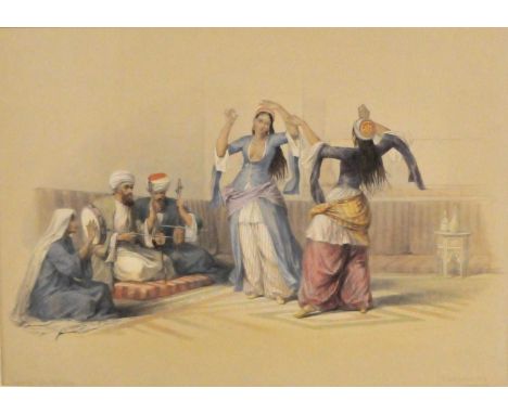 Louis Haghe after David Roberts, 'Baalbec', 'Ruins at Baalbec', 'St Jean D'acre', 'Gate of Damascus', 'Jerusalem', and 'Danci