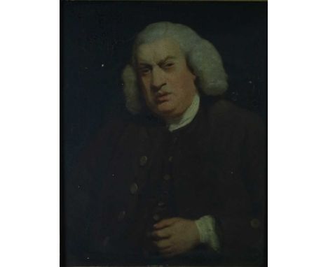 Attributed to William Frederick Witherington RA, Portrait of Doctor Johnson, Oil on Panel, 35cm x 19cm Copy of a portrait of 