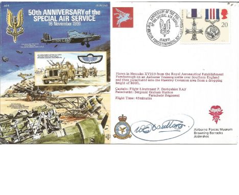 Parachutist Sgt. Graham Hutton signed JS (AC)53. AF4. 50th Anniversary of the Special Air Service. British Forces 50th Annive