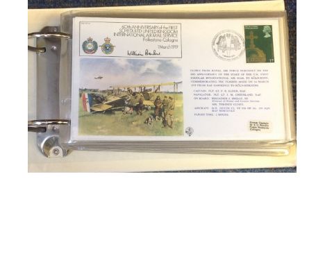 First Flight Special signed RAF flown covers. Complete set of the 40 FF first flight series of covers commemorating the great