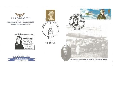Louis Bleriot - The first man to cross the English Channel in a powered aeroplane, 25th July 1909. Oval postmark, Across the 