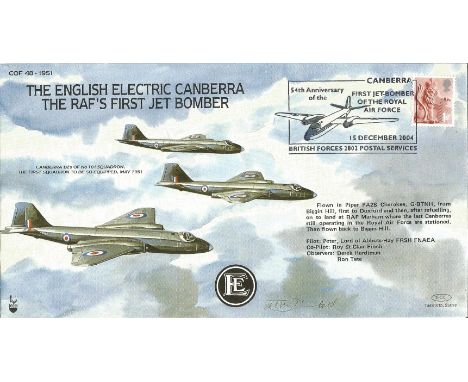 RAF flown cover The English Electric Canberra - The RAF's First Jet Bomber. Cover illustration: Canberra B2s of No. 101 Squad