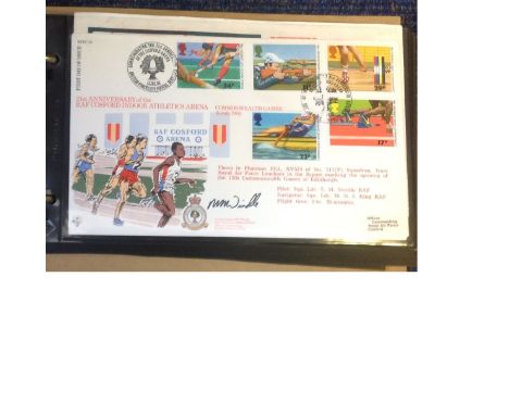 RAF Official VIP signed First Day cover collection. Complete series of the RFDC official covers 1 - 100, Mainly official Firs