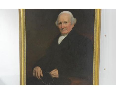 Scottish School, second quarter of the 19th century,  Portrait of a Seated Gentleman, oil on canvas, framed. 90cm by 70cm