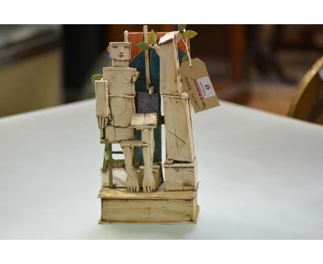 Christy Keeney (b. 1958), Tree of Knowledge, a ceramic group, signed and numbered 152. Height 36cm