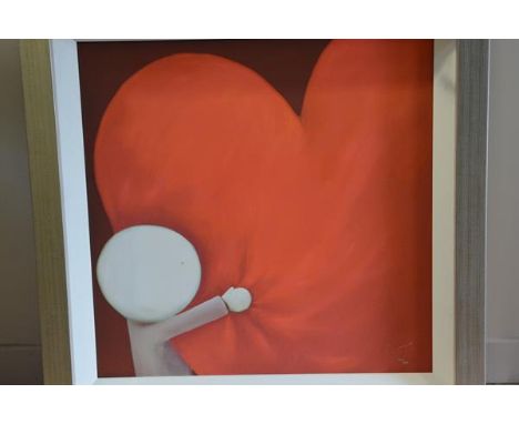 Doug Hyde (British, b. 1972), "Looking after Love", a limited edition giclee print, ed. 397/495, on canvas, framed, with De M