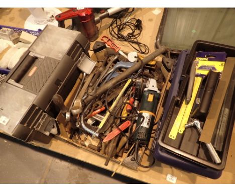 Quantity of engineer and mechanics tools including spanners sockets saws etc  CONDITION REPORT: All electrical items in this 
