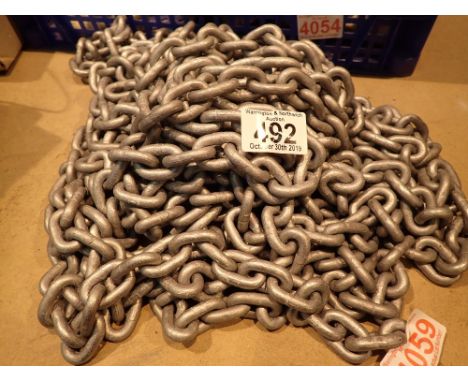 Length of welded galvanised chain approximately 8 metres