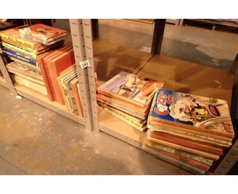 Large collection of vintage annuals and childrens books 
