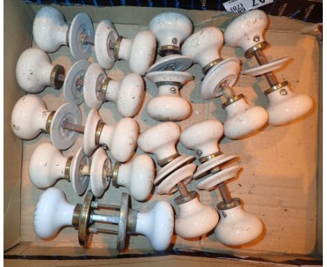 10 pairs of ceramic door handles 