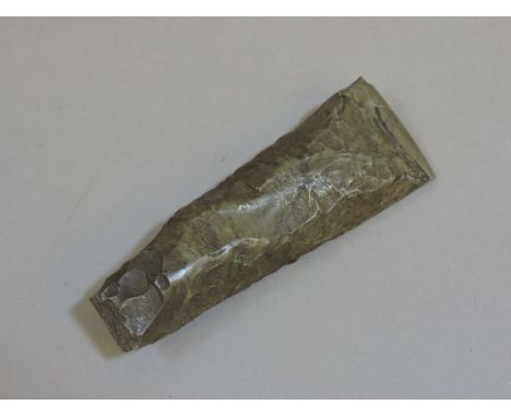 A Scandinavian or possibly Danish Neolithic polished stone axe head, 12cm long