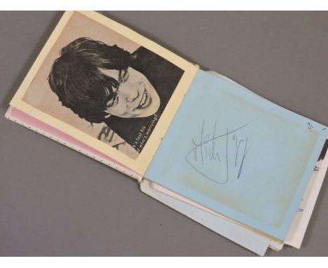 An autograph book, with Ready Steady Go ticket, all autographs collected during shows, including The Stones, The Kinks, Lulu,