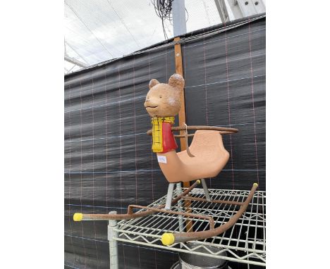 A VINTAGE RUPERT BEAR ROCKING CHAIR 