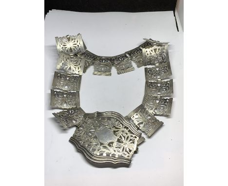 A VINTAGE SILVER PLATED NURSES BELT 