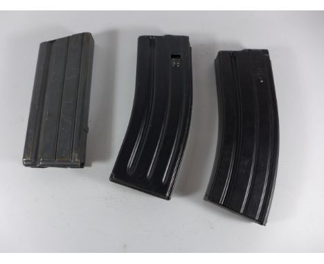 THREE MILITARY RIFLE MAGAZINES, BELIEVED FROM THE VIETNAM WAR 
