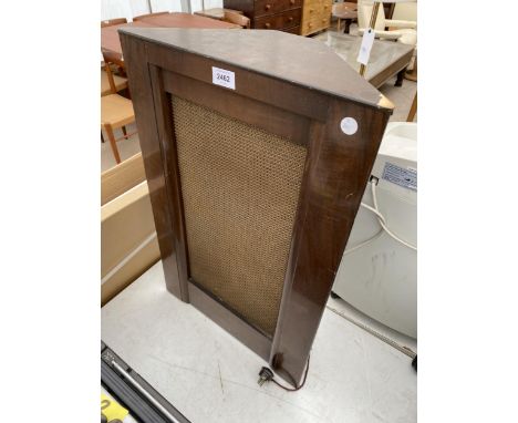 A WOODEN CASED SPEAKER 