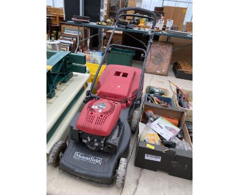 A MOUNTFIELD RV150 PETROL ENGINE LAWN MOWER 