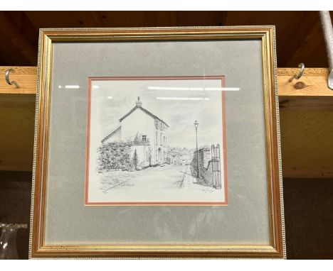 A LIMITED EDITION 10/100 PRINT OF KNUTSFORD SIGNED LIZ TAYLOR 