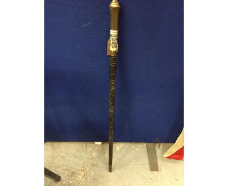 A SWORDSTICK AND SCABBARD, 64CM BLADE, LENGTH 92CM 