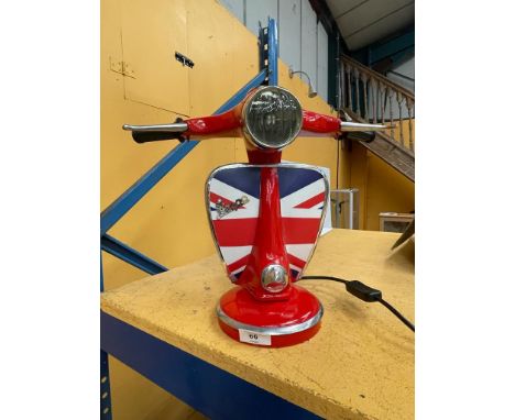 A VESPA SCOOTER DESK LAMP 