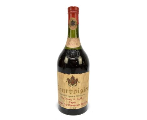 BRANDY; a bottle of Courvoisier Cognac Grand Fine Champagne.Additional InformationThe label is in poor condition with stainin