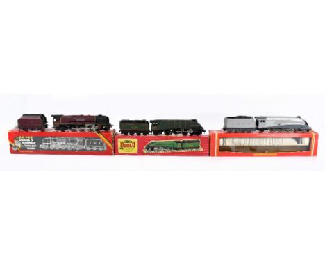 HORNBY DUBLO; a Golden Fleece locomotive and tender, number 2211 in original box with a Hornby 00 Gauge R.066 L.M.S 4-6-2 Duc