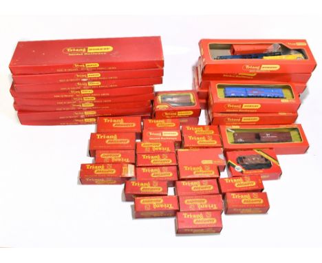 TRI-ANG HORNBY; a collection of 00 Gauge carriages and wagons comprising eight R.418 Centenary extension packs, an R677 B.R f