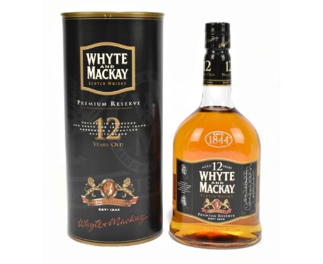 WHISKY; a single bottle of Whyte and Mackay Aged 12 Years Premium Reserve Blended Scotch Whisky, 70cl 40%, in presentation bo