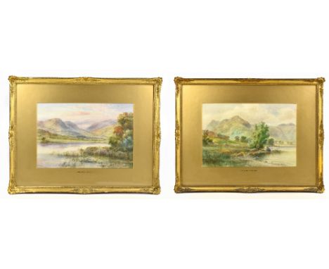 MALCOLM CROSS; a pair of watercolours, landscape scene, each signed lower left, 23cm x 35cm, framed and glazed. (D)Additional